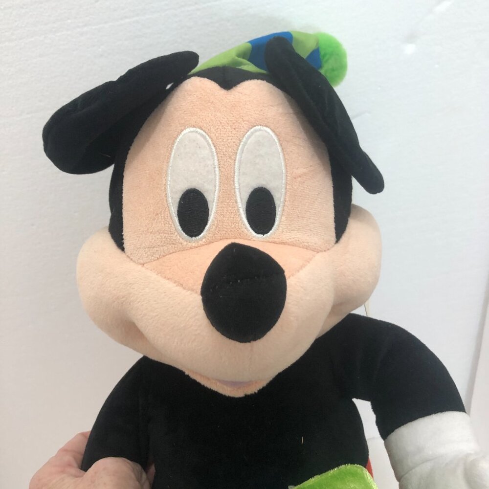 Disney Mickey Mouse Plush with Gift - Black, Red, Blue, Green, Yellow - Picture 7 of 10